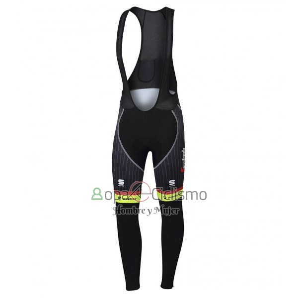 Trek Segafrojoo Ropa Ciclismo Culotte Largo 2017 Mangas Largas Negro y AMarillo